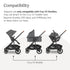 V2 1 Set UPPAbaby Cruz Upper Adapter - Compatible with Bassinet Accessory, Aria, and Mesa Infant Car Seats - Quick +