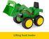 John Deere Vehicle Set - Dump Truck and Tractor Toy with Loader, Kids Outdoor Construction Toys, 6 Inches, 2 Count