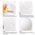 KatchOn Round White Foil Balloons, 22 Inch, Pack of 6 for Party Decorations, Metallic Birthday Balloons