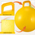 Sratte 6 Pcs Hopper Ball with Handle, Bouncing Ball, Inflatable Hop Ball for Jumping Sport Gifts