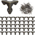 T Tulead 40PCS Metal Corner Protector - Decorative Corner Hardware Wood Corner Guards with Mounting Screws