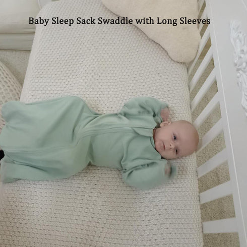 Roksuma 6-12 2-Pack 2-Way 0.8 100% Transition Swaddle Baby Sleep Sack Months, Transitional Swaddle Sack Arms Up Swaddle