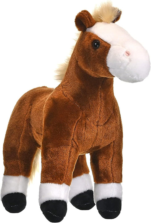 12 Inches Wild Republic Horse Plush, Stuffed Animal, Plush Toy, Gifts for Kids, Cuddlekins, Brown