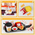 Set Playset deAO Pretend Play Store Pizza Play for Kids, Realistic Pizza Pie Pretend Play Food,Slice and Serve Plastic