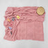 Cozy 36x28 Baby Knit Cotton Blanket Rose Pink Heart Design Stroller Crib Throw Soft Nursery Gift Baby Shower Birthday