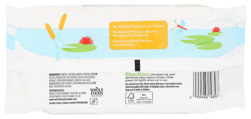 365 56 Count by Whole Foods Market, Soft & Strong Disposable Baby Wipes, Fragrance-Free