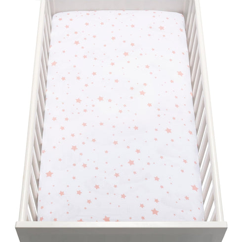 (2-Pack) 100% 100% Newton Baby Organic Fitted Crib Sheets - Breathable and Ultra-Soft, Organic Muslin Cotton, Stardust