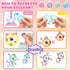 195pcs 3+ nicknack Princess Magic DIY Balloons with Pump, DIY Sticky Balloon Maker Toy Craft Kits for Kids with Bouncy