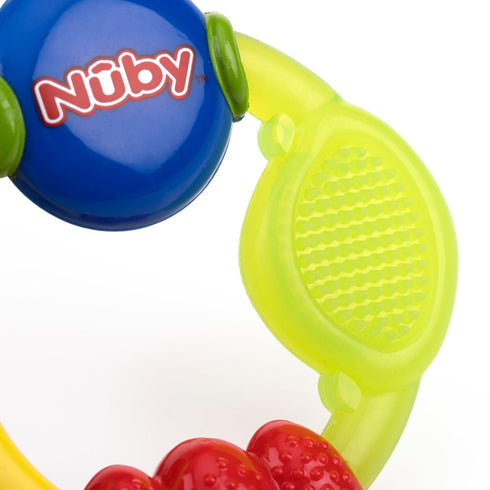 Nuby Wacky Teething Ring - Multicolor (Pack of 4)
