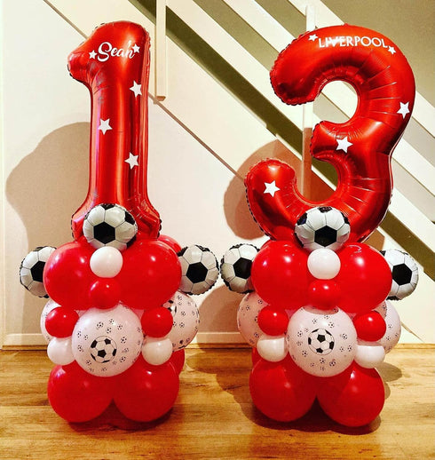 40 Inch Red 13 Number Balloons, Giant 13 or 31 Balloons for Birthday Anniversary Party Decorations