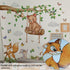 Tuitager L Large Tree Wall Decals with Woodland Animals, Peel and Stick Wall Stickers for Baby Room, Removable Nursery