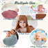 VitalCozy 12 (32 32 Inch,Multicolor) Pcs Baby Muslin Hooded Bath Towels and Washcloths Muslin Cotton Hooded Baby Towels