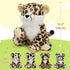 5Pcs 14 Inch Mommy 4 MorisMos Cheetah Stuffed Animal, Cheetah with Baby, Soft Stuffed Leopard Plush Gifts for Kids