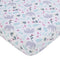 NoJo Carter's Floral Elephant White Multi Colored Super Soft Fitted Crib Sheet