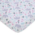 NoJo Carter's Floral Elephant White Multi Colored Super Soft Fitted Crib Sheet