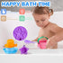 1-3 2-4 1+ 5 Fajiabao Baby Bath Toys for Kids Ages Toddler Bath Toys Mold Free for Bathtub Sand Beach Pool Water Toys
