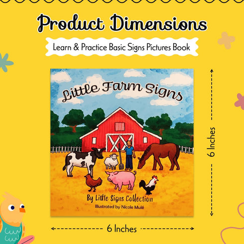 Little Farm Signs Book - My First Book for Baby & Toddlers to Learn Basic Signs Pictures