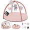 Blissful Diary Baby Play Gym Mat, Tummy Time Activity Mat with 6