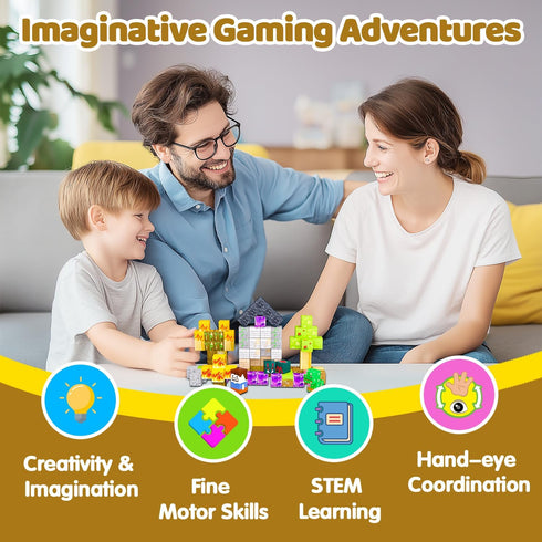 100PCS 3+, Magnetic Blocks, Magnetic Building Blocks, Stacking Magnets for Kids, Sensory Toy for STEM Constructions