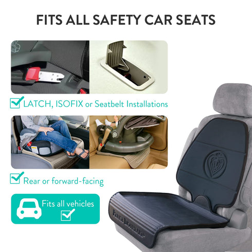 2 Prince Lionheart Car Seat Protector, The Only Stage Seatsaver Designed with Thick Padding, Nonabsorbent, Waterproof