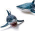 Gemini&Genius Sea Animal Great White Shark and Whale Shark Action Figure Set, Soft Rubber Marine Animal Model Toys for