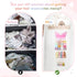 POVETIRE Bow Holder for Girls, Hair Accessories Organizer, Wall Hanging Storage for Nursery Toddler Room