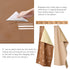 Owlowla Baby Diaper Changing Pad, Portable Changing Mat Travel Liner for Baby and Small Toddler (Beige & Brush Strokes)