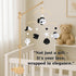 High-Contrast Black & White Fish Montessori Baby Mobile for Crib, Adjustable Wooden Arm Holder, Easy Clip-On Nursery