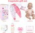 18-inch Set 3+, Aori Reborn Baby Dolls Lifelike - Real Life Newborn Girl with Ultra-Realistic Handcrafted Details