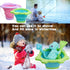 Beach Toys, Sand Box Toys for Kids Outdoor, 2.5L Silicone Collapsible Bucket, Dinosaur Watering Can, Shovels for Summer