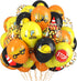 Construction Balloons, 12 Inch Black Yellow Orange Confetti Truck Construction Party Latex