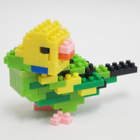 nanoblock Birds - Budgie Green Opaline - Collection Series Building Kit