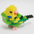 nanoblock Birds - Budgie Green Opaline - Collection Series Building Kit