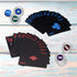 2 Decks Plastic Playing Cards, Premium Waterproof Black Poker Cards, Professional Luxury Deck for Adults