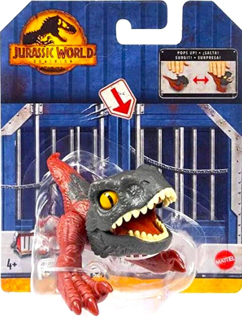 Jurassic World Dominion Uncaged Wild Pop Ups Dinosaur Toys, Collectible Figures, Manually Activated (Pyroraptor)