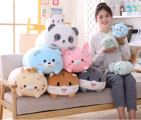 Cute Plush Deer Stuffed Animal Pillow, 8-Inch Kawaii Deer Hugging Toy, Super Soft for Kids Bedding Decor