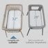 Chicco LullaGo Bassinet Sheets - 2-Pack Grey Triangle | Grey