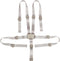 ECR4Kids Universal 5-Point Wrap Harness Strap for High Chairs, Replacement Part, Grey