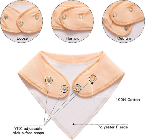 Baby Bandana Drool Bibs for Boys, Girls, Baby Unisex Cotton Bibs 4/8/10 Pack Soft and Absorbent