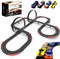 Teslala Slot Racing Car Track for Kids 28Ft Electric Powered Race Tracks Sets