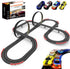 Teslala Slot Racing Car Track for Kids 28Ft Electric Powered Race Tracks Sets