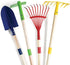 Play22 Set 4-Piece Kids Garden Tool Toy - Shovel, Rake, Hoe, Leaf Rake, Wooden Gardening Tools for Kids Best Outdoor