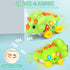 1 Tummy 6-12-18 1-3 Musical Dinosaur Toys for Year Old Baby - Time Light up Toys for Newborn Infant, Crawling Toys