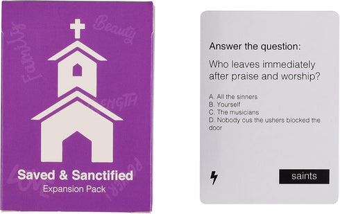 Pack Black Card Revoked: Saved & Sanctified Expansion | Celebrate The Unique Experience of The Black Church with This