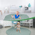 Funtery Baby Play Mat, 56 x 42 Inch Cotton Crawling Cushion, Thick Soft Reversible Nursery Rug for Kids