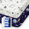 Pack N Play Sheets Fitted, TotBasic Ultra Soft Space Mini Crib Sheets,