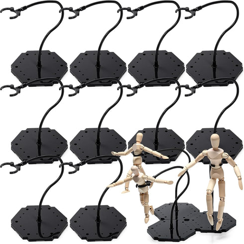 Wonderjune 12 Pcs Action Figure Stands for 8 to 12 Inches Dolls