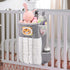 Accmor Hanging Baby Diaper Caddy Organizer, Diaper Stacker, Baby Crib Hanging Classified Storage Bag Organizer for Changing Table, Crib, Playard or Wall & Nursery Organization, Grey by Accmor