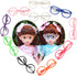 10 18in Pairs Doll Eyeglasses - Dress Up Glasses for Cosplay & Party - Fits Dolls (Random Color)