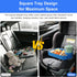 Car Seat Snack Tray for Kids, Mess-Free Square Travel Tray Cup Holder Snack Tray, Durable Car Food Tray for Toddlers